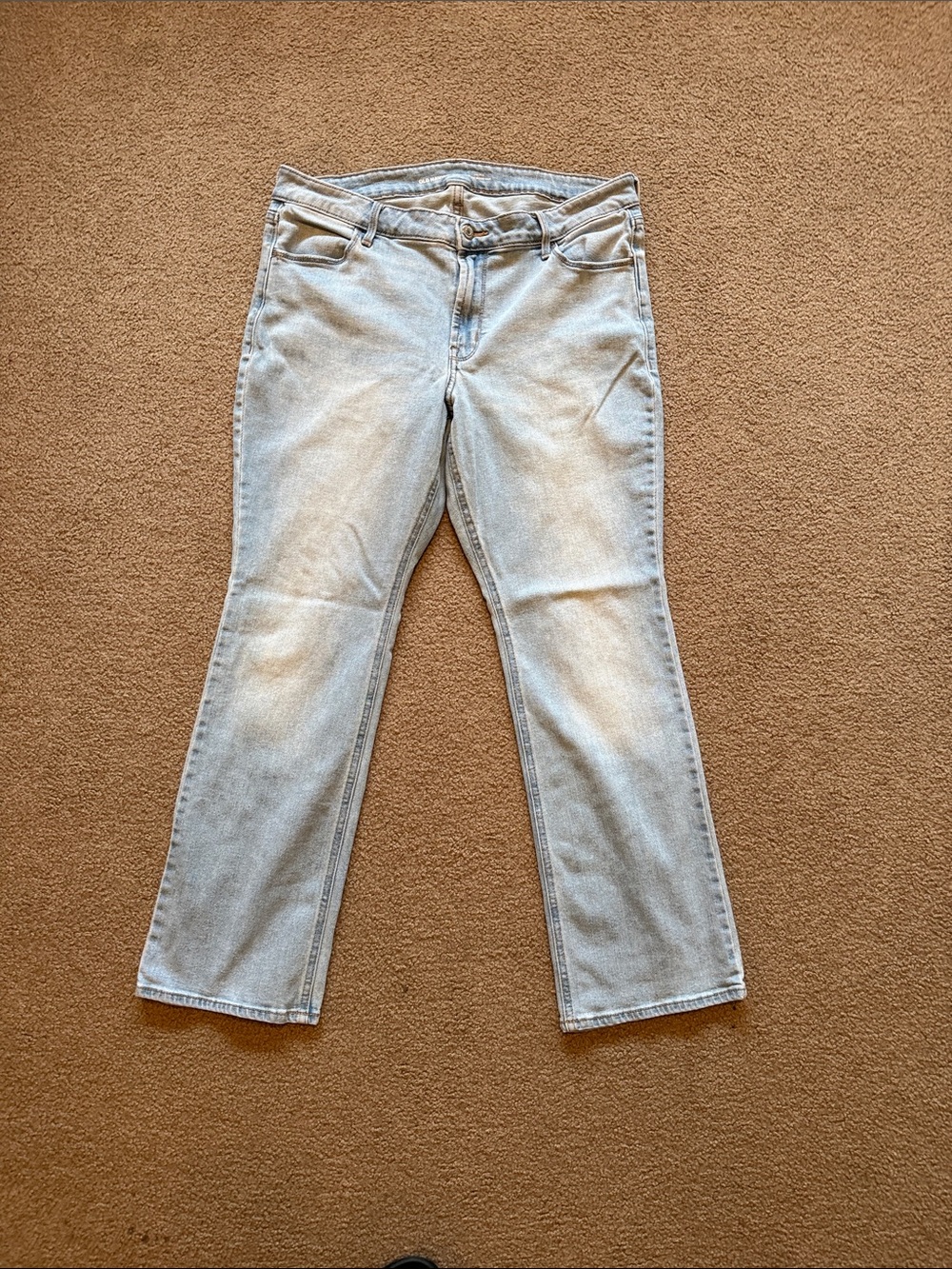 Old Navy Light Wash Wide Leg Jeans - Light Blue Size 14 short - Picture 1 of 6